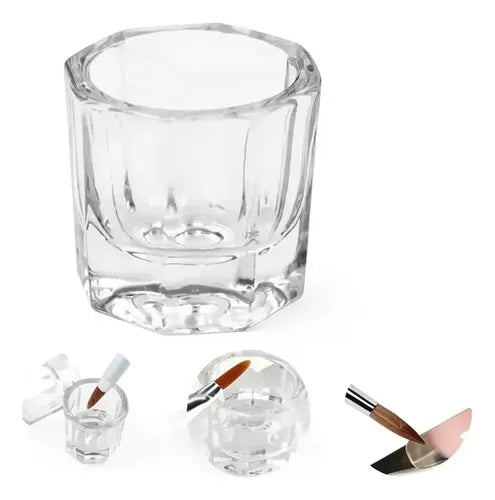 Vaso Dappen de Vidrio X2 Paris Night para Uñas Esculpidas · 18373 · foto 01