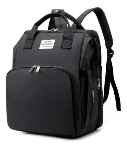 Mochila Maternal Convertible a Cuna Your Are My Sunshine Negra · 16586 · foto 01