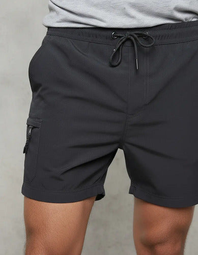 Malla Lisa Traje De Baño Short Liso Negro Lisa S