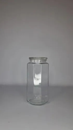Frasco de Vidrio Hermético Hexagonal FR 1,4L Transparente · 15804 · foto 02