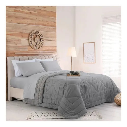 Acolchado Jean Cartier Duo 2 1/2 Plazas Gris 220 x 240 cm · 8470 · foto 03