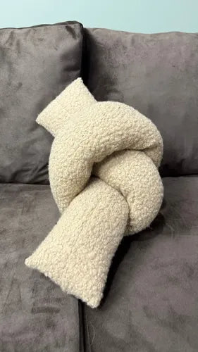 Almohadón Nudo Largo Beige 1u Beige Liso