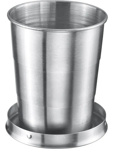 Vaso Plegable Telescópico de Acero para Camping 70ml Plateado · 16842 · foto 08