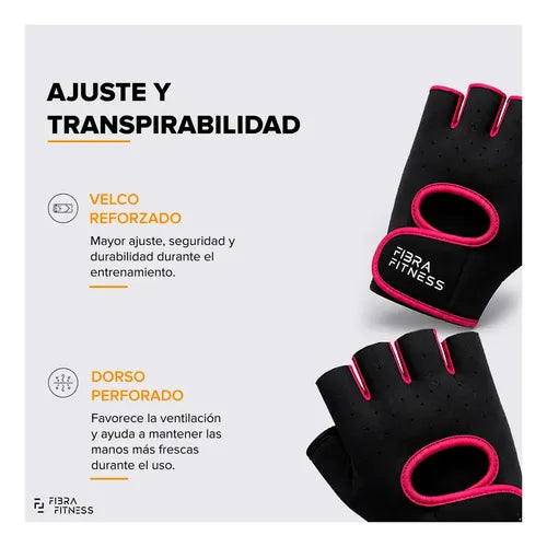 Guantes de Entrenamiento Fibra Fitness para Gimnasio y Crossfit Talle M · 16812 · foto 07
