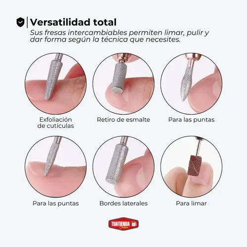 Torno Eléctrico Oryx OM-210 para Manicura y Pedicura Rosa Chicle · 17815 · foto 06