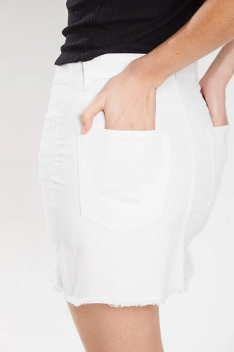Pollera De Gabardina Falda Clasica Koxis Mujer Natural M