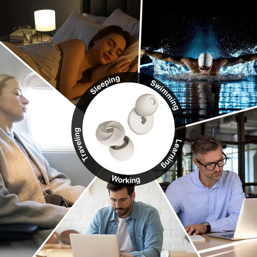 Tapones De Oido Con Noise Cancelling Earplugs - Color Rosa