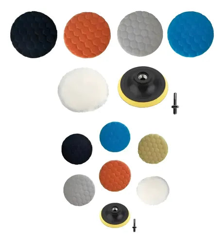 Kit Pads de Pulido 3 y 5 Pulgadas (spta) 15 Piezas · 7012 · foto 01