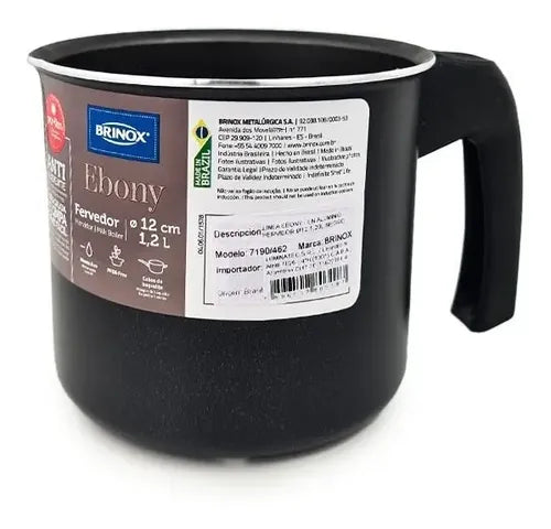 Jarro Hervidor Antiadherente Brinox Negro 14 Cm 1,8 Lt Black