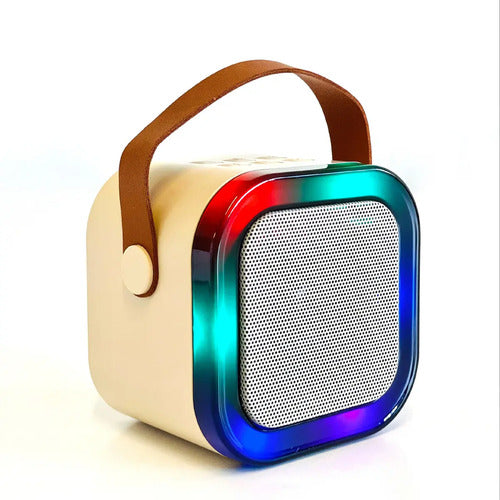 Parlante Karaoke Mti Rgb K12 Portátil 10w Inalámbrico