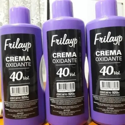 Crema Oxidante Frilayp 40 Vol 920 Ml Sin Amoníaco Sin Tono