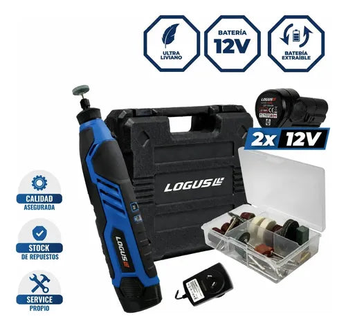Minitorno Inalámbrico Logus 61W 7 Velocidades 40 Accesorios · 16201 · foto 01