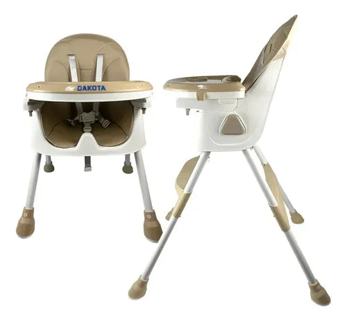 Silla de Comer para Bebé 2 en 1 Portátil y Plegable Beige · 17116 · foto 01