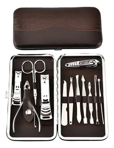 Set Manicura Pedicura 12 Piezas De Acero Inoxidable En Estuche · 17842 · foto 02