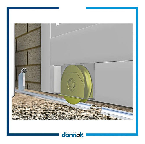 Rueda Porton Corredizo Canal Y Con Soporte X2u. Dannok