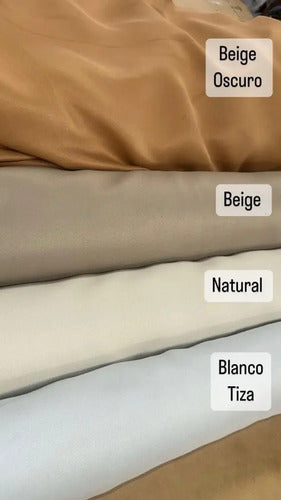Cortina Blackout Presilla 2 Paños 1,50x1,35 Beige