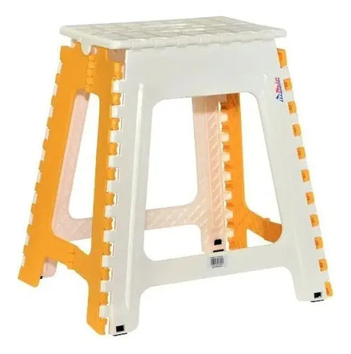 Banqueta de Camping Plegable Reforzada de Plástico 100 kg Negro · 16972 · foto 04