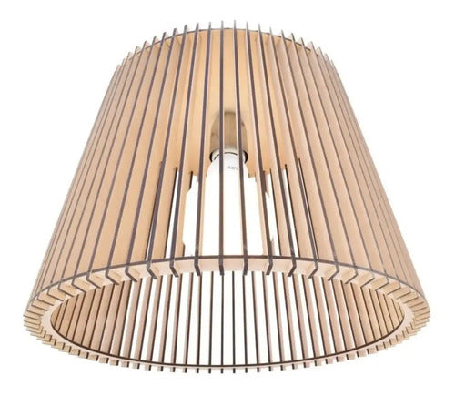 Lámpara Colgante Led De Techo Helitec Hdl-conic Unidad Marrón