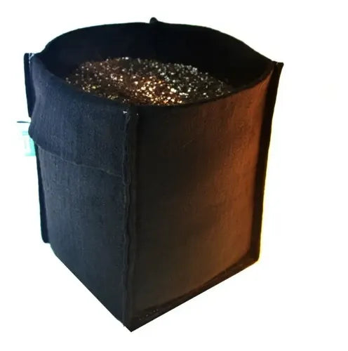 Maceta Reforzada Geotextil 10 L Happy Roots Negro