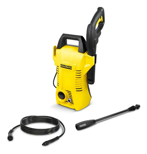 Hidrolavadora Eléctrica Kärcher Home & Garden K2 Basic Black 19943220 Amarillo De 1.4kw Con 110bar De Presión Máxima - 50hz/60hz 50 Hz/60 Hz
