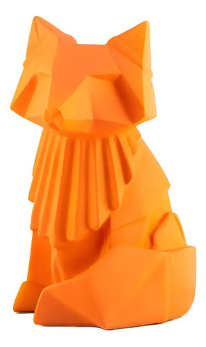 Lámpara Velador Infantil Luminodek Origami Zorro Usb Naranja Naranja