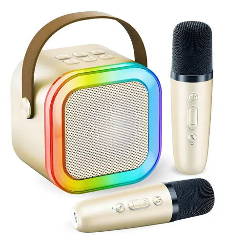 Parlante Karaoke Mti Rgb K12 Portátil 10w Inalámbrico