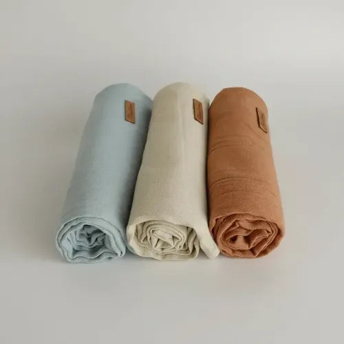 Kit x3 Muselinas de Gasa 100% Algodón para Bebé Blanco Gris Perla y Celeste · 17516 · foto 10