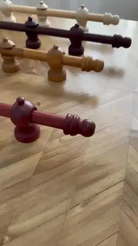 Barral De Madera Para Cortina Completa De 2.00 En 22mm