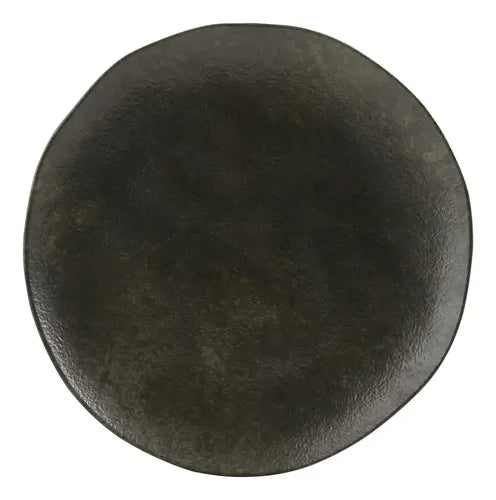 Platos Hondo X6 Cerámica Gres Negro Veteado 21.2cm Negro