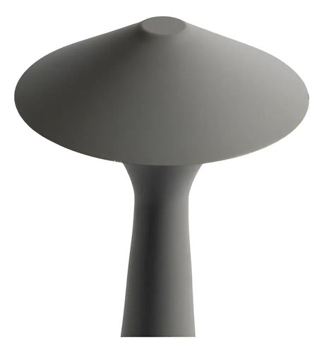 Velador Led Táctil Practiled Dimerizable Usb Metal Gris Recargable