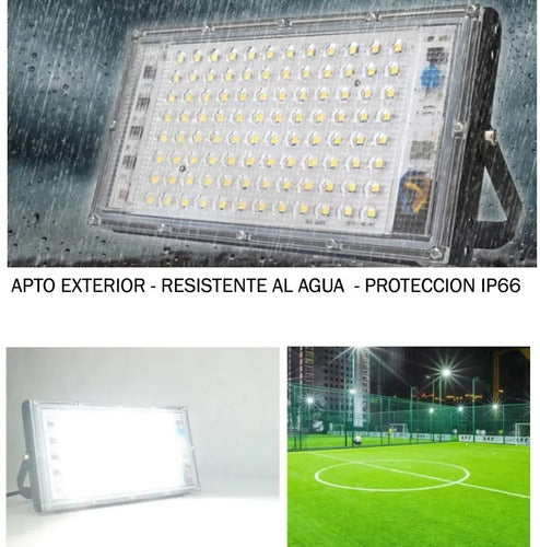 Reflector Led Exterior 200w Bajo Consumo