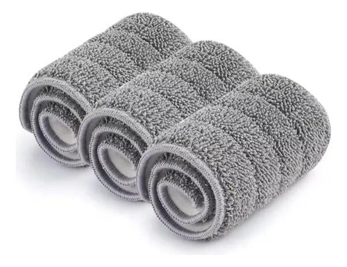 Repuestos Mopa Plana 32x12 Gris Incluye 4 Repuestos