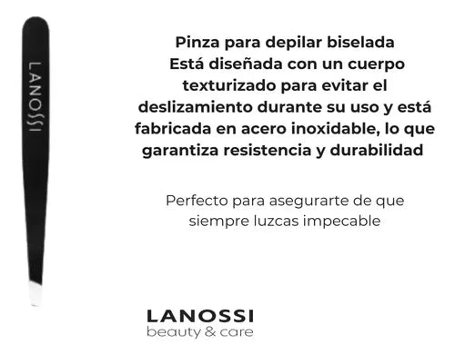 Kit de Cuidado para Cejas Lanossi Cepillo, Espejo y Pinza Negro · 17709 · foto 06