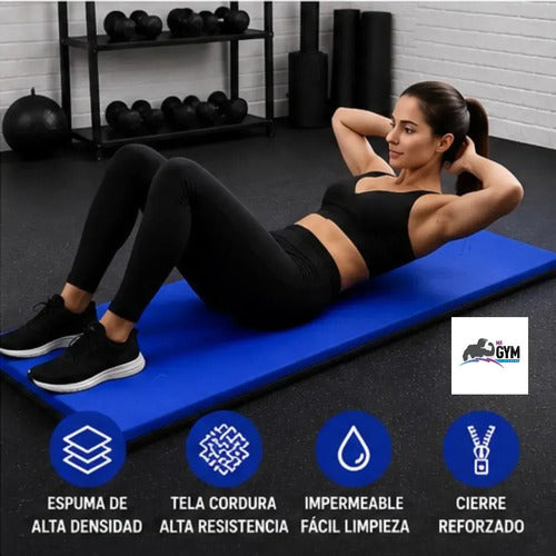 Colchoneta de Gimnasia y Yoga para Abdominales Alta Densidad Azul y Negro · 17098 · foto 06