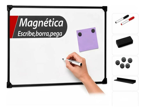 Pizarra Blanca Magnética Doggo 60x80cm con 2 Marcadores · 16922 · foto 01