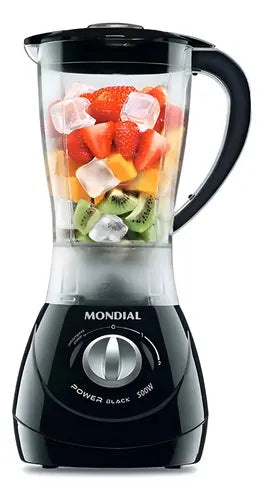 Licuadora Mondial Power 1.9l 500w Resistente L-28 Color Negro