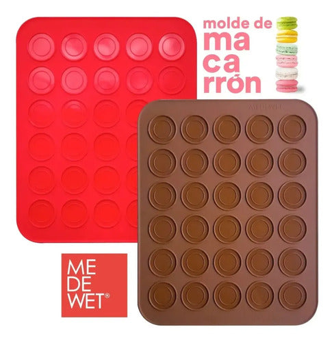 Molde de Silicona para 30 Macarons Antiadherente Marrón · 16010 · foto 06