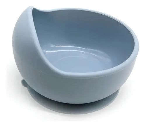 Bowl de Silicona con Sopapa para Bebé Celeste Nursimom Baby · 16538 · foto 01