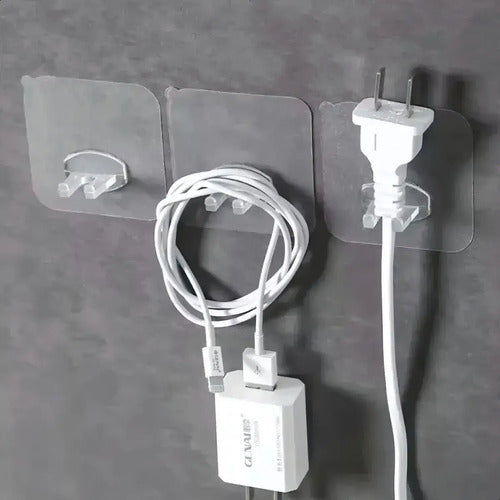 Portacepillos Colgante Plástico Adhesivo Transparente 1 Cepillo Baluni