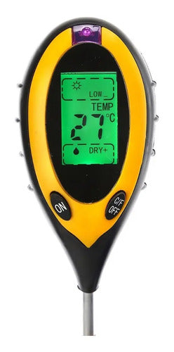 Medidor Digital Ph Suelo Humedad Luz Y Temperatura 4 En 1 Amarillo · 15839 · foto 03