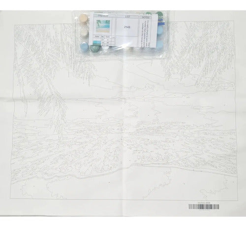 Kit de Pintura por Números Tinta para el Alma 40x50 cm Playa · 16767 · foto 02