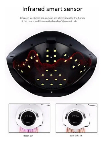 Combo Cabina UV/LED Sun BQ5T 120W Táctil y Torno para Uñas con Fresas · 18412 · foto 05
