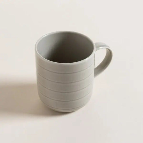 Taza Mug Redonda Jarro Porcelana Diseño Clasico 350 Ml Verde