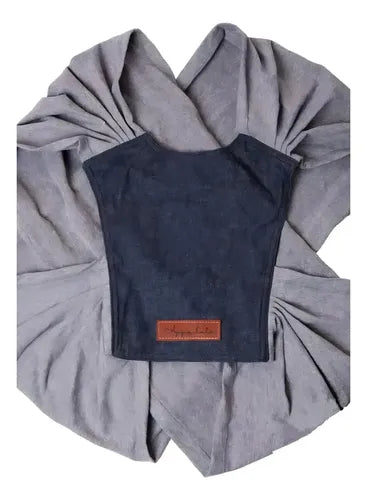 Fular Prearmado Ergonómico Appa Lalá Gris y Azul Talle L · 17108 · foto 04
