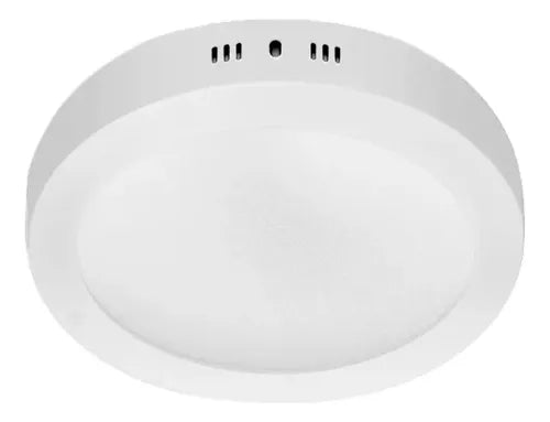 Panel Led Werke 18w Aplicar Redondo/cuad Blanco