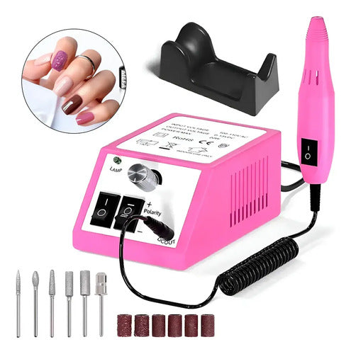 Torno Eléctrico Oryx OM-210 para Manicura y Pedicura Rosa Chicle · 17815 · foto 01