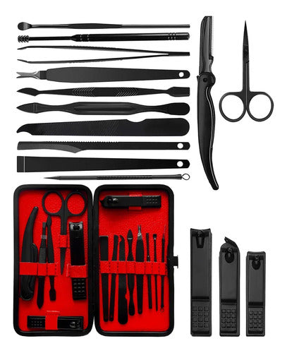 Set Manicura Pedicura Estuche 16 Piezas Corta Uñas Tijera