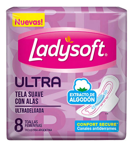 Toallas Femeninas Ladysoft Ultra Suave 8 Uni · 1536 · foto 01
