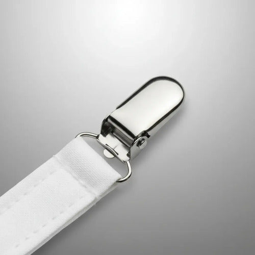 Portachupete para Bebé con Clip, Cinta y Broche Blanco · 18278 · foto 05