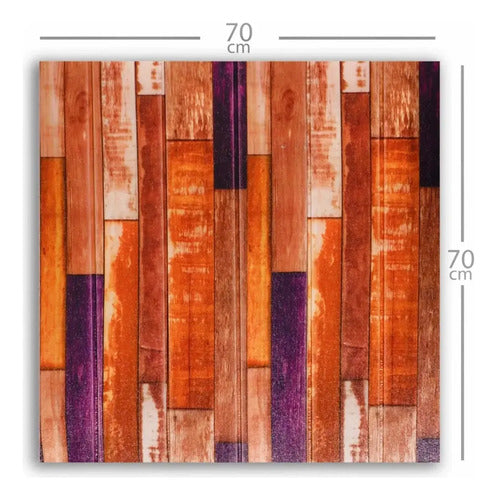 Placas Autoadhesivas Para Pared 3d Madera Polietileno